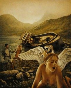 Leda and the swan de Fred Einaudi