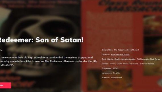 The Redeemer: Son of Satan! (Cultpix)